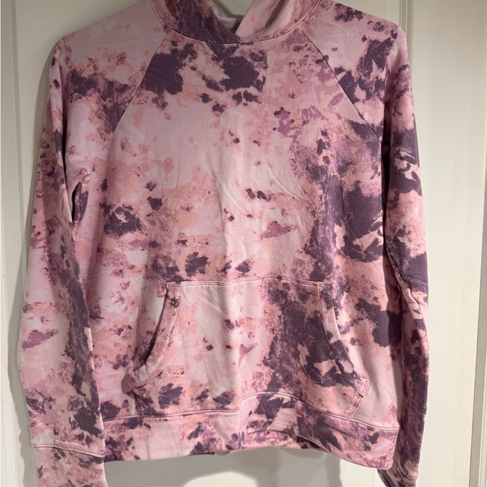 Athleta Pink Tie-Dye Kids Hoodie